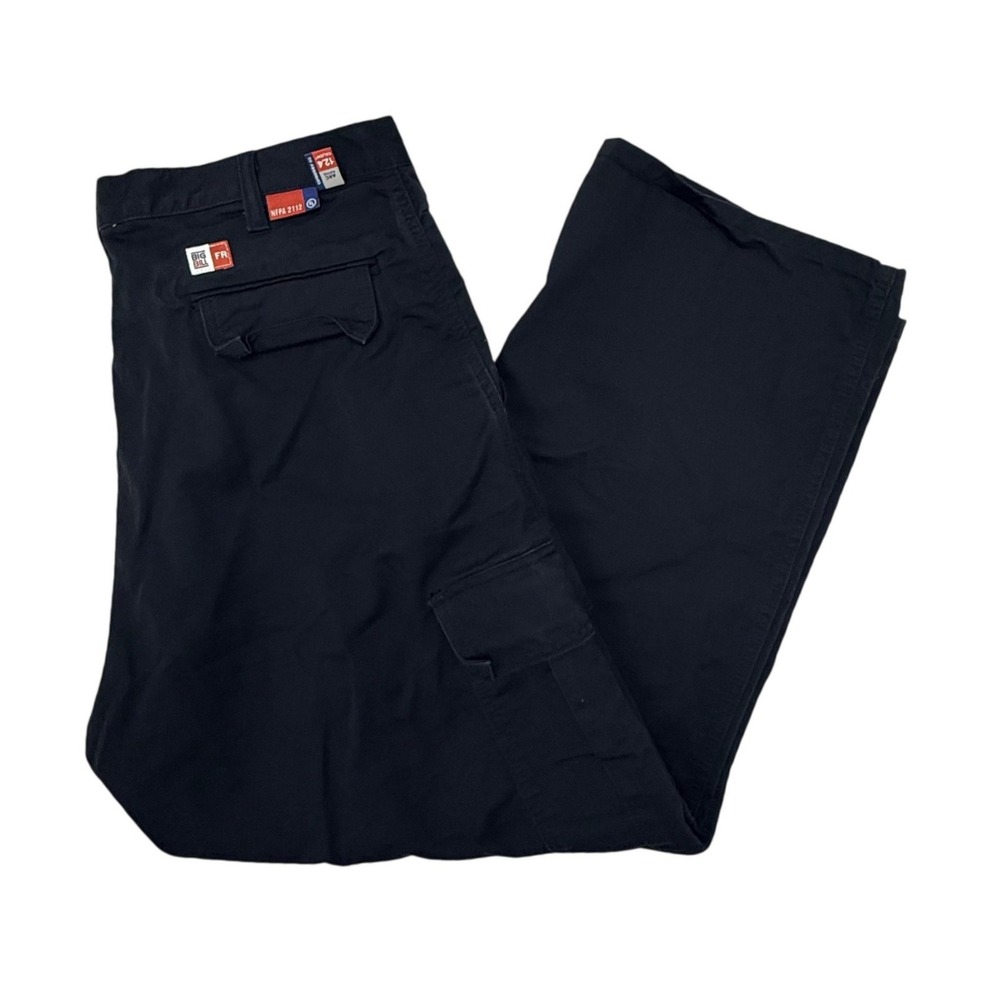 Big Bill FR Cargo Pants Mens 40x30 BLK Flame Resistant Westex UltraSoft 3239US9